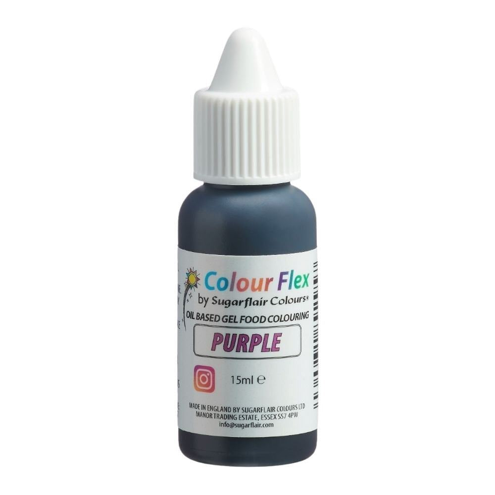 Sugarflair Colour Flex Oil Based Food Colouring Gel 15ml - All  Colour