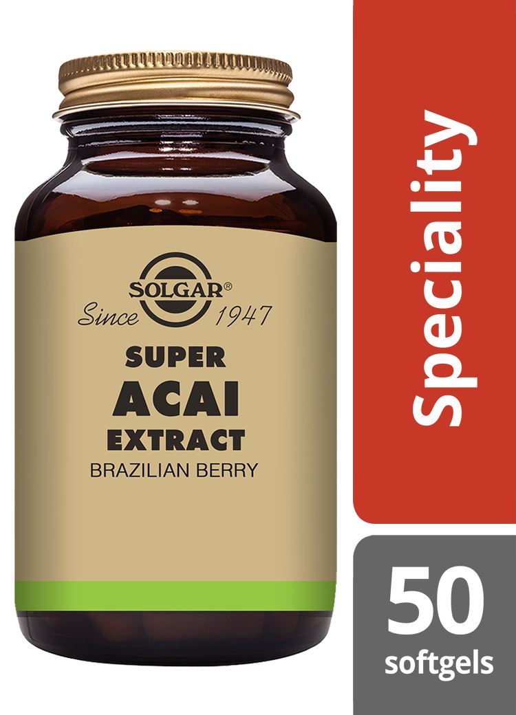 Solgar Super Acai Extract - 50 Softgels