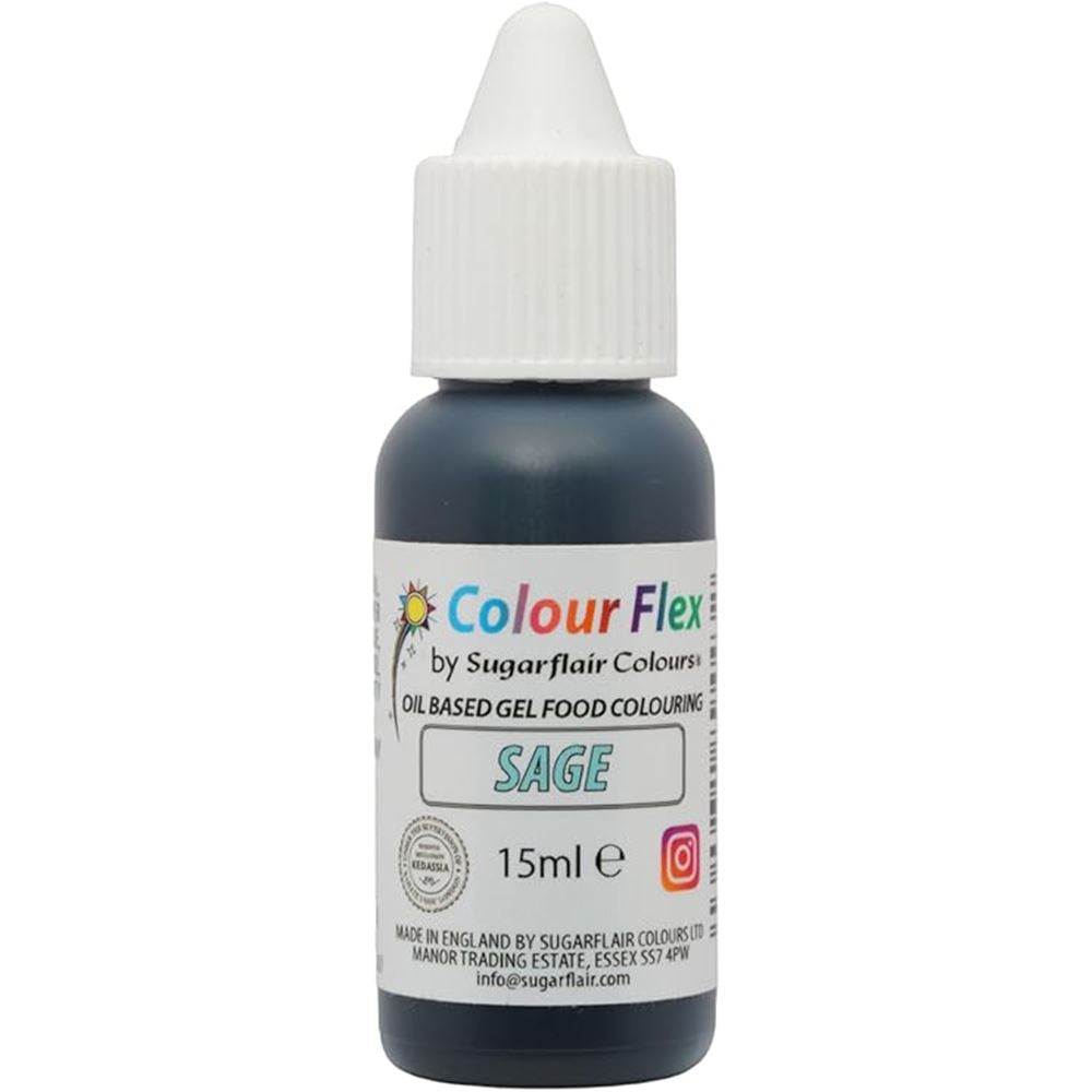 Sugarflair Colour Flex Oil Based Food Colouring Gel 15ml - All  Colour