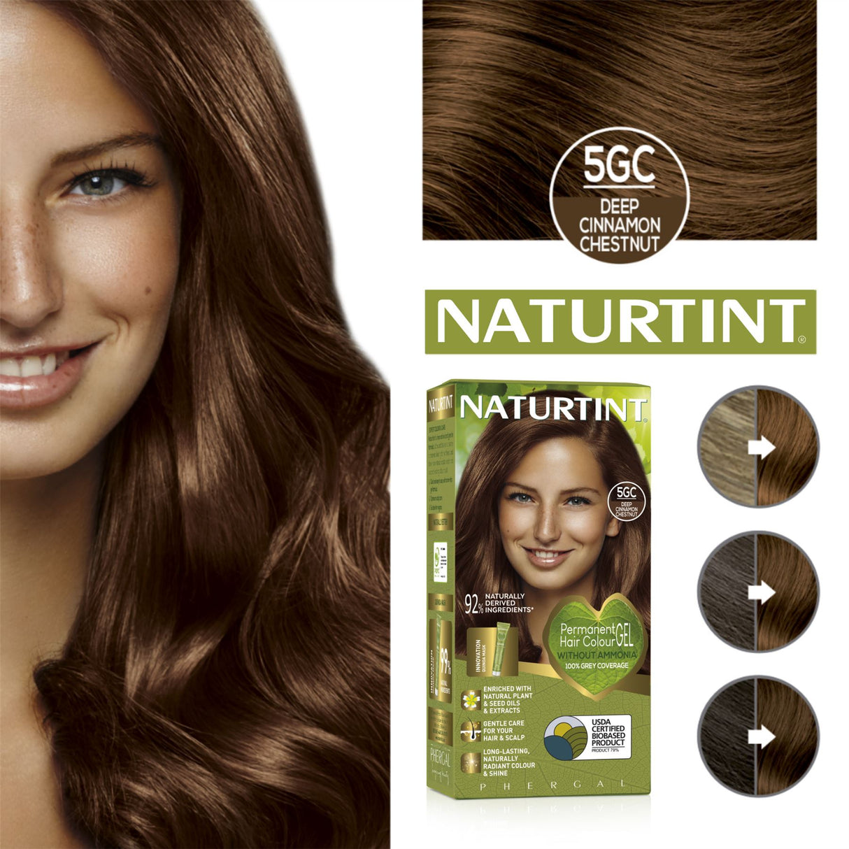 Naturtint Permanent Hair Colour, Plant Enriched Radiant Colour, Ammonia Free, Vegan-Friendly Formula, Long Lasting Grey Coverage - All Shades