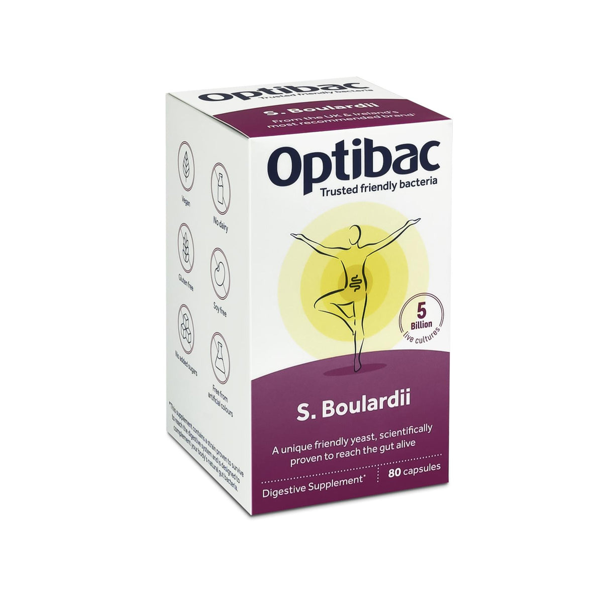 OptiBac Probiotics | Saccharomyces Boulardii | 16 - 80 Capsules