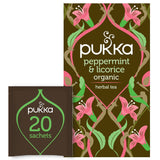 Pukka Herbal Organic Teas - Peppermint & Licorice - Pack of 4