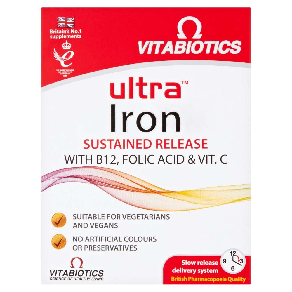 Vitabiotics Ultra Iron Sustained Release - 30 Tablets