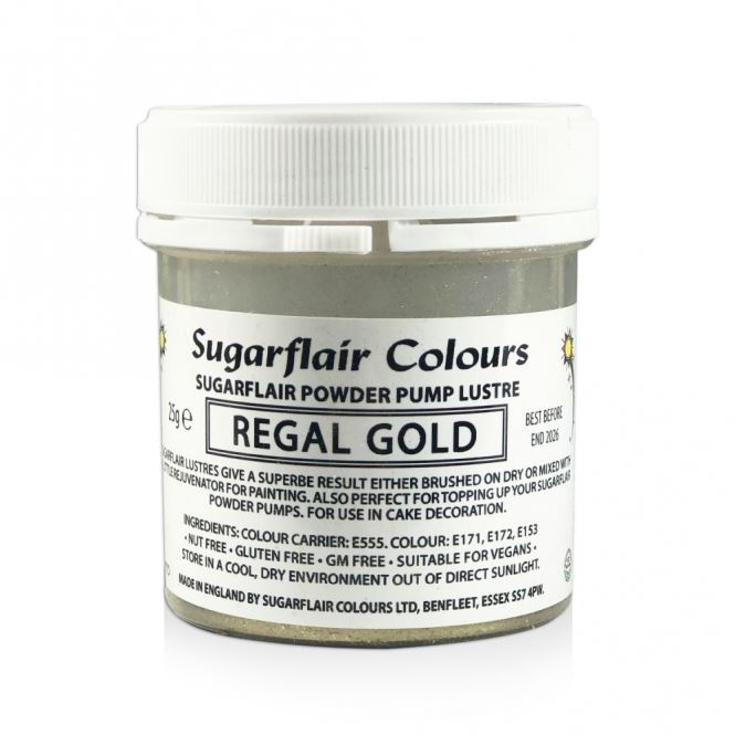 Sugarflair Powder Pump Lustre Refill 25g - All Colours