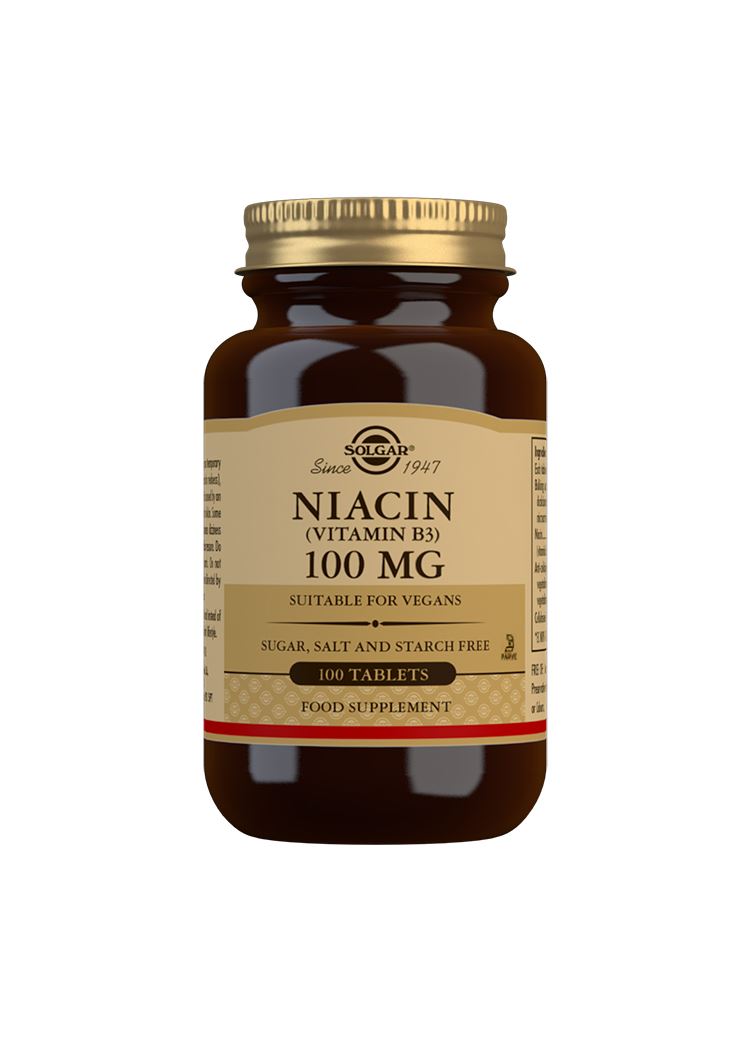 Solgar Niacin (Vitamin B3) 100 mg - 100 Tablets