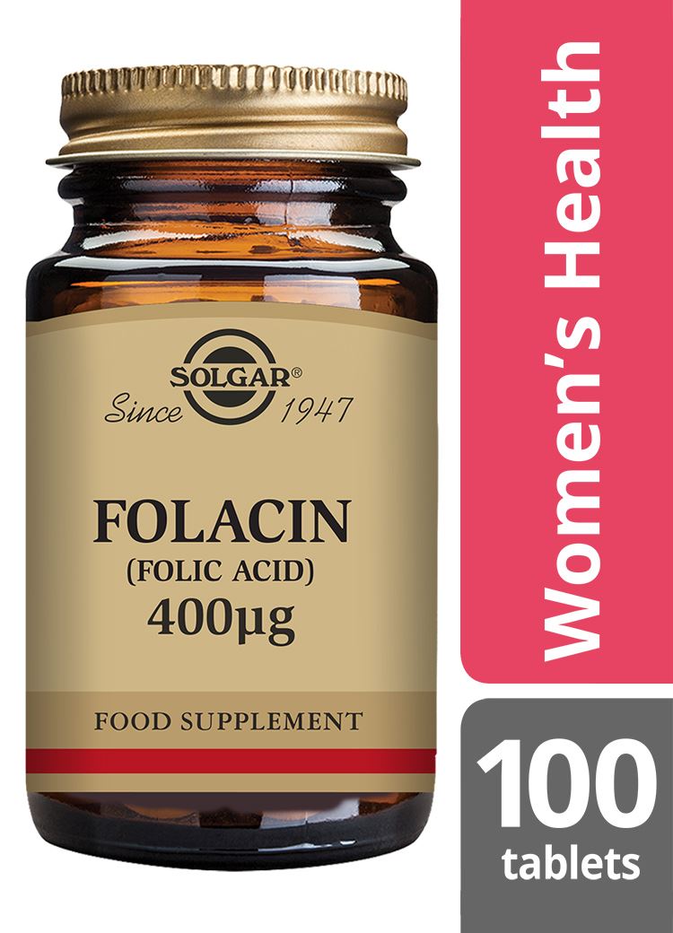 Solgar Folacin (Folic Acid) 400 µg - 100 Tablets