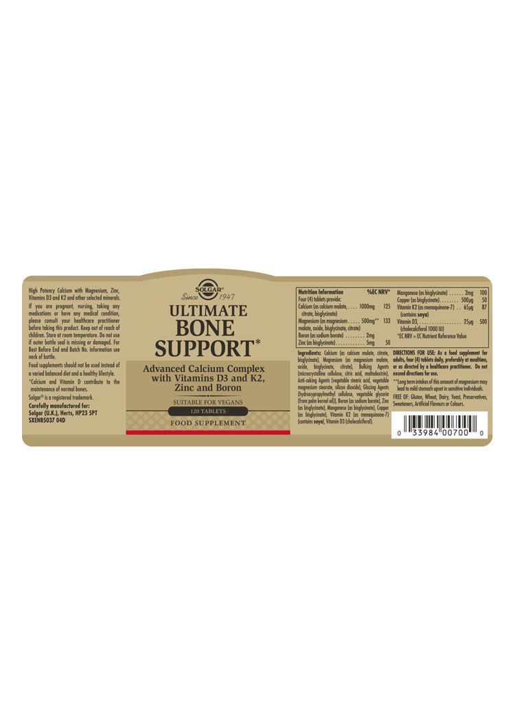 Solgar Ultimate Bone Support - 120 Tablets