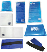 KoolPak Reusable Hot Cold Ice Gel Pack - All Sizes - Optional Sleeves (1 - 20 Packs)