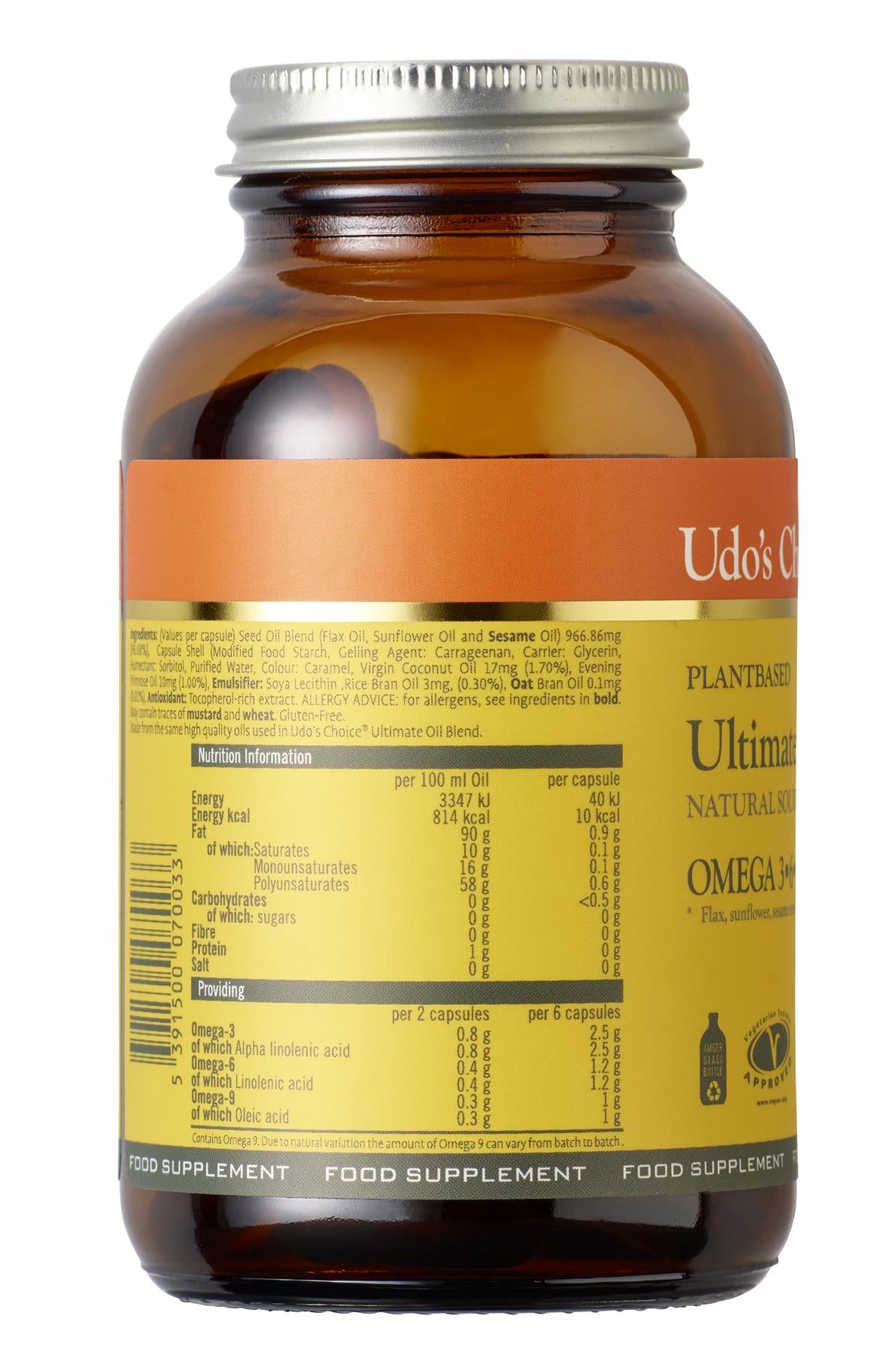 Udos Choice Ultimate Oil Blend 1000mg - 90 Caps