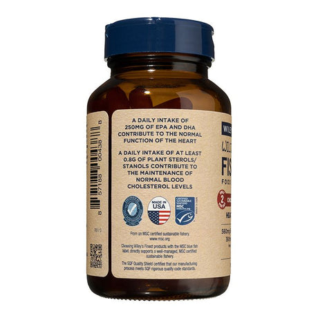 Wiley's Finest Fish Oil Cholesterol Support 90 Capsules