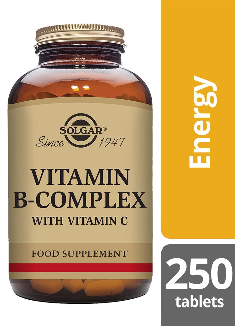 Solgar Vitamin B-Complex with Vitamin C - 250 Tablets