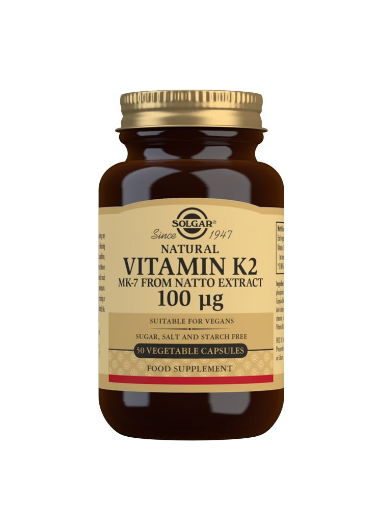 Solgar Natural Vitamin K2 (MK-7) 100 µg  - 50 Vegicaps