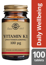 Solgar Vitamin K1 (Phytomenadione) 100 µg - 100 Tablets