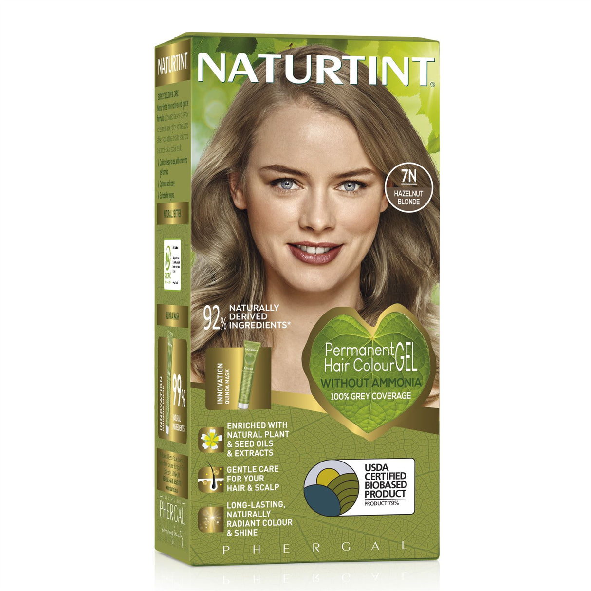 Naturtint Permanent Hair Colour, Plant Enriched Radiant Colour, Ammonia Free, Vegan-Friendly Formula, Long Lasting Grey Coverage - All Shades