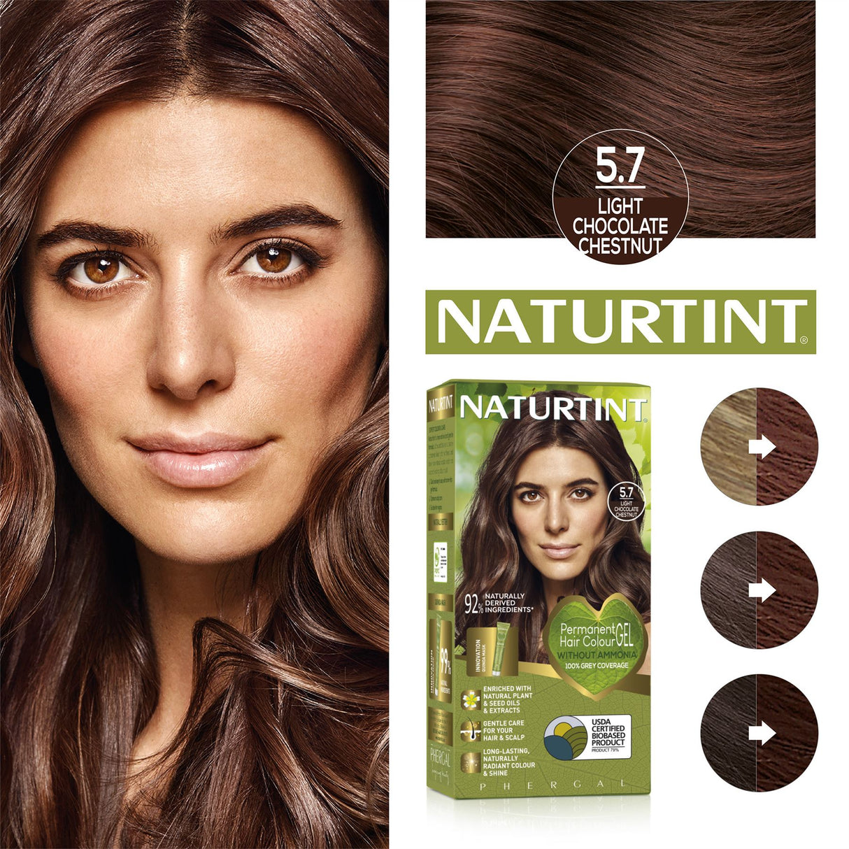 Naturtint Permanent Hair Colour, Plant Enriched Radiant Colour, Ammonia Free, Vegan-Friendly Formula, Long Lasting Grey Coverage - All Shades