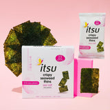 Itsu Crispy Sea Salt Flavour Seaweed Thins Snack 5g - Pack of 32