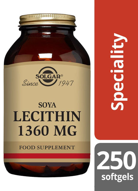 Solgar Soya Lecithin 1360 mg - 250 Softgels