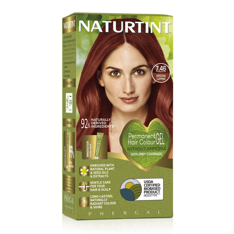 Naturtint Permanent Hair Colour, Plant Enriched Radiant Colour, Ammonia Free, Vegan-Friendly Formula, Long Lasting Grey Coverage - All Shades