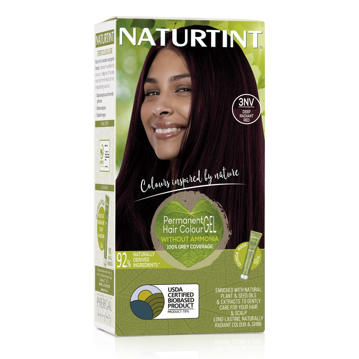 Naturtint Permanent Hair Colour, Plant Enriched Radiant Colour, Ammonia Free, Vegan-Friendly Formula, Long Lasting Grey Coverage - All Shades