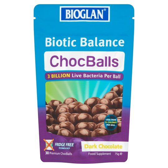 Bioglan Biotic Balance Dark Chocballs for Adults (30 chocballs)