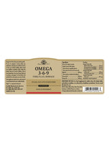 Solgar Omega 3-6-9 - 120 Softgels