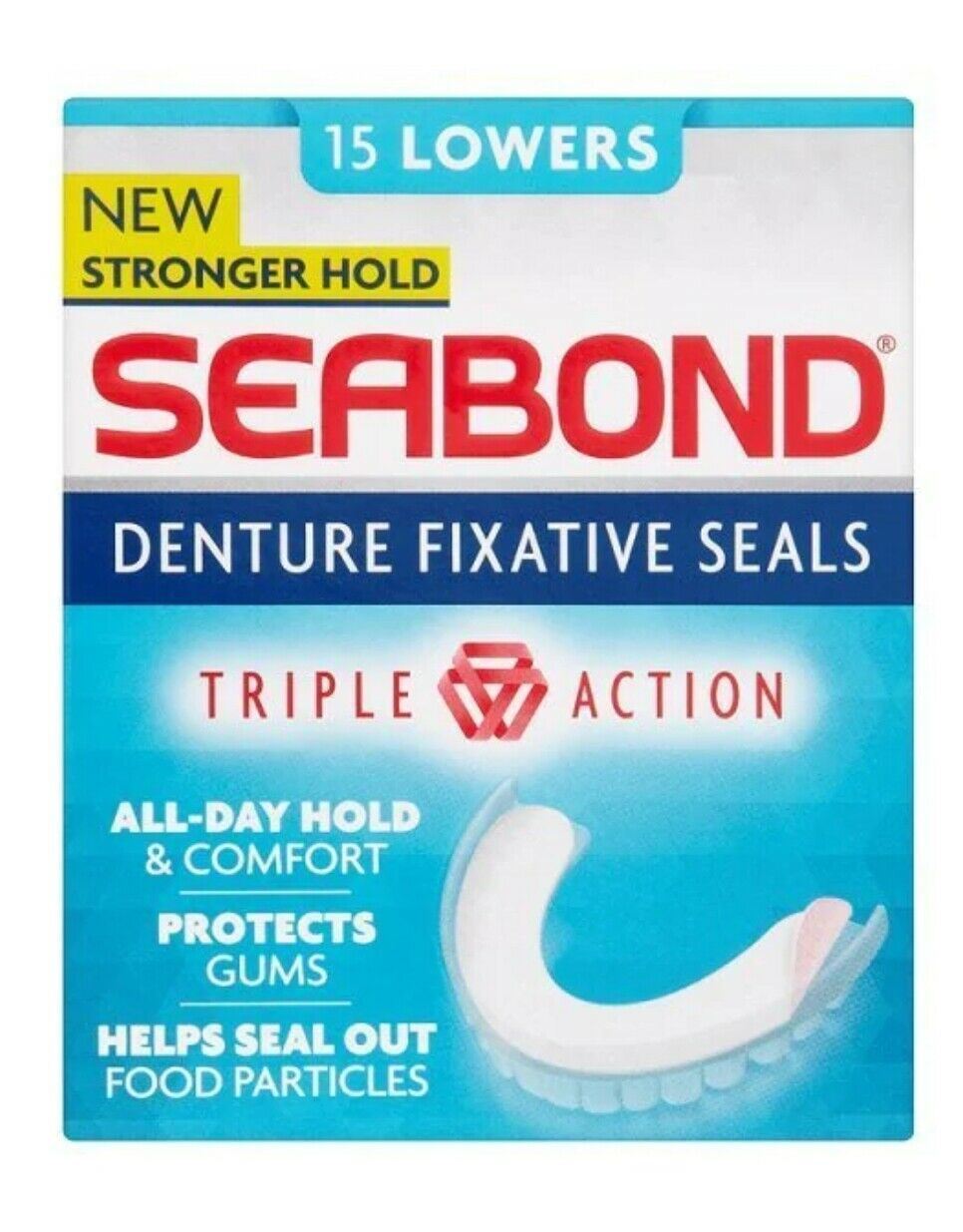 Seabond Denture Fixative Seals - 15 Original Lowers