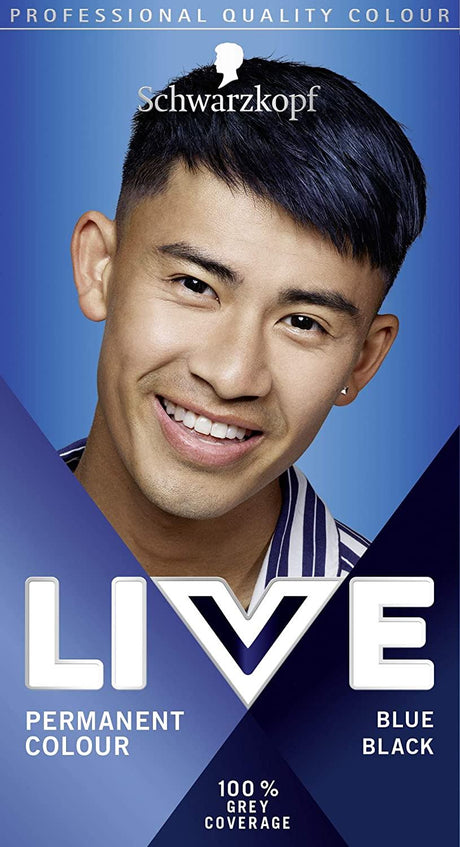 Schwarzkopf Live Men 100% Grey Coverage Semi Permanent 12 Washes Colour Hair Dye - All Shades