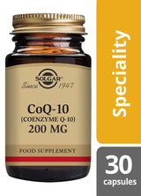 Solgar CoQ-10 (Coenzyme Q-10) 200 mg - 30 Vegicaps