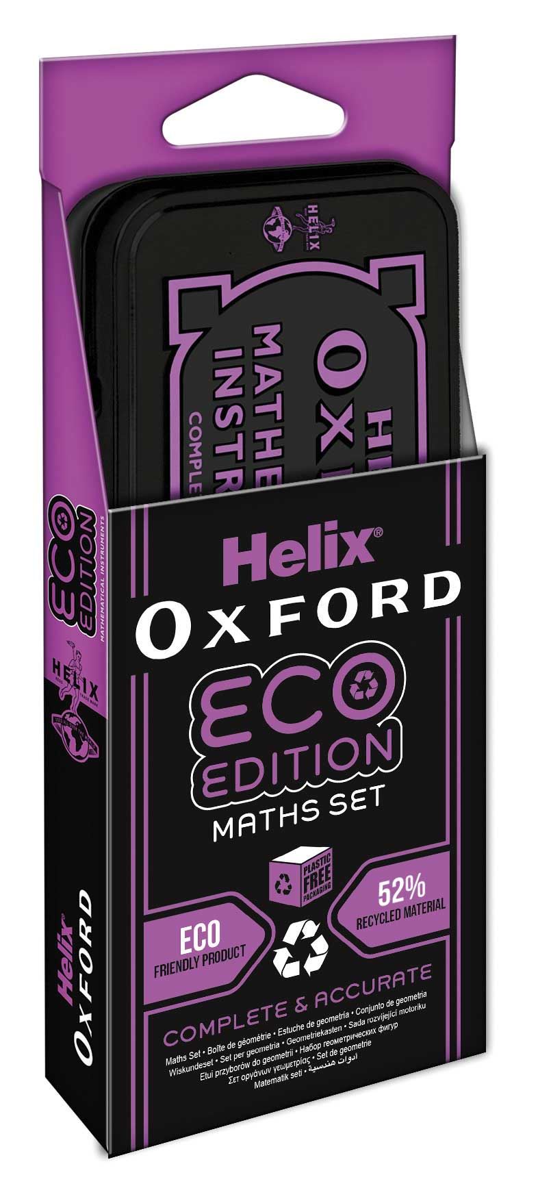 Helix Oxford Eco Maths Set - Pink