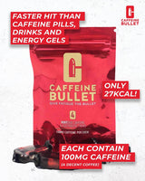 Caffeine Bullet Energy Chews - 85mg Caffeine per Chew - All Flavours