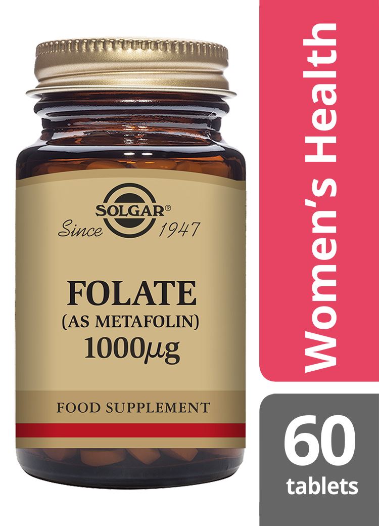 Solgar Folate (as Metafolin) 1000 µg - 60 Tablets