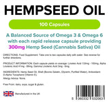 Lindens Hemp Seed Oil 300mg - 100 Capsules