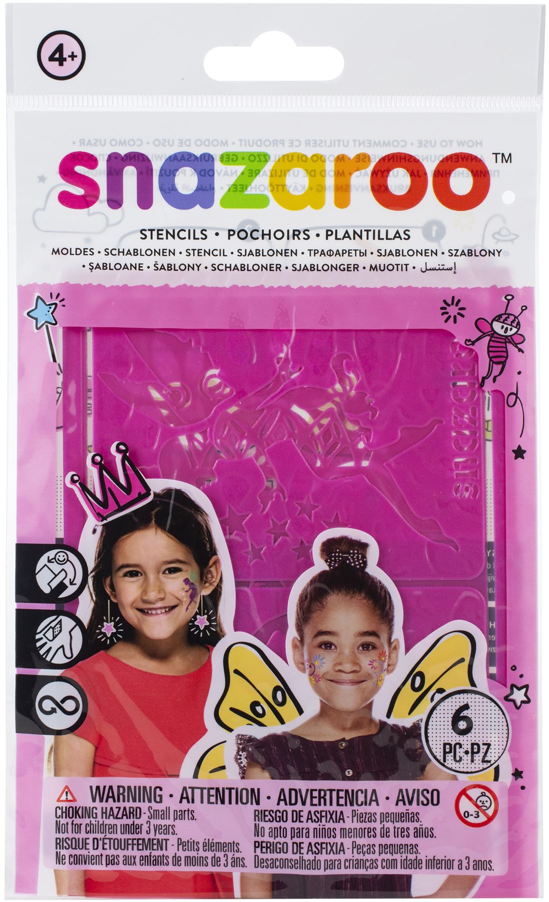 Snazaroo Reusable Face Paint Stencils - All Sets Available