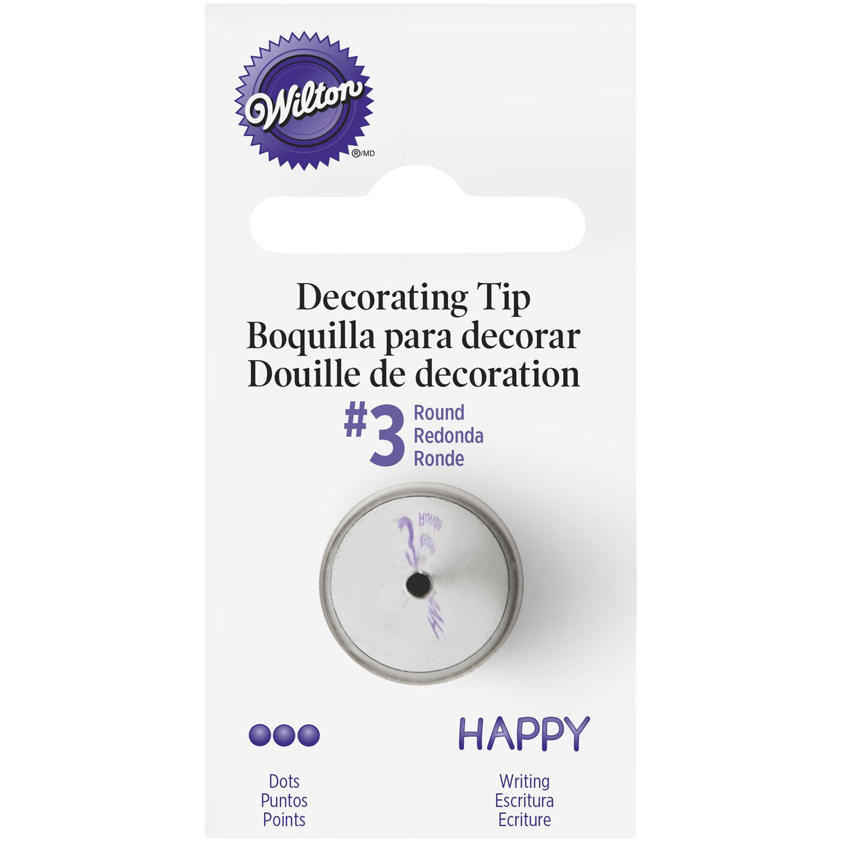 Wilton Round Cake Decorating Nozzle Icing Tips