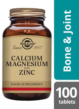 Solgar Calcium Magnesium Plus Zinc - 100 Tablets