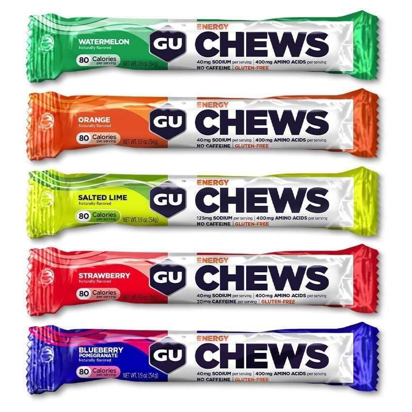 GU Energy Chews All Flavours - 54g - Pack of 18