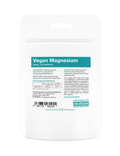 Dr. Vegan Magnesium - 60 Capsules