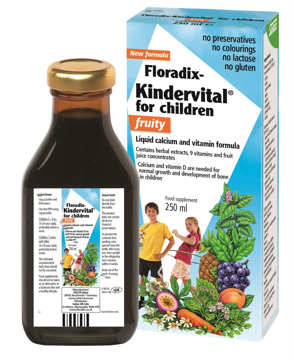 Floradix - Kindervital for Children Fruity Formula - 250ml