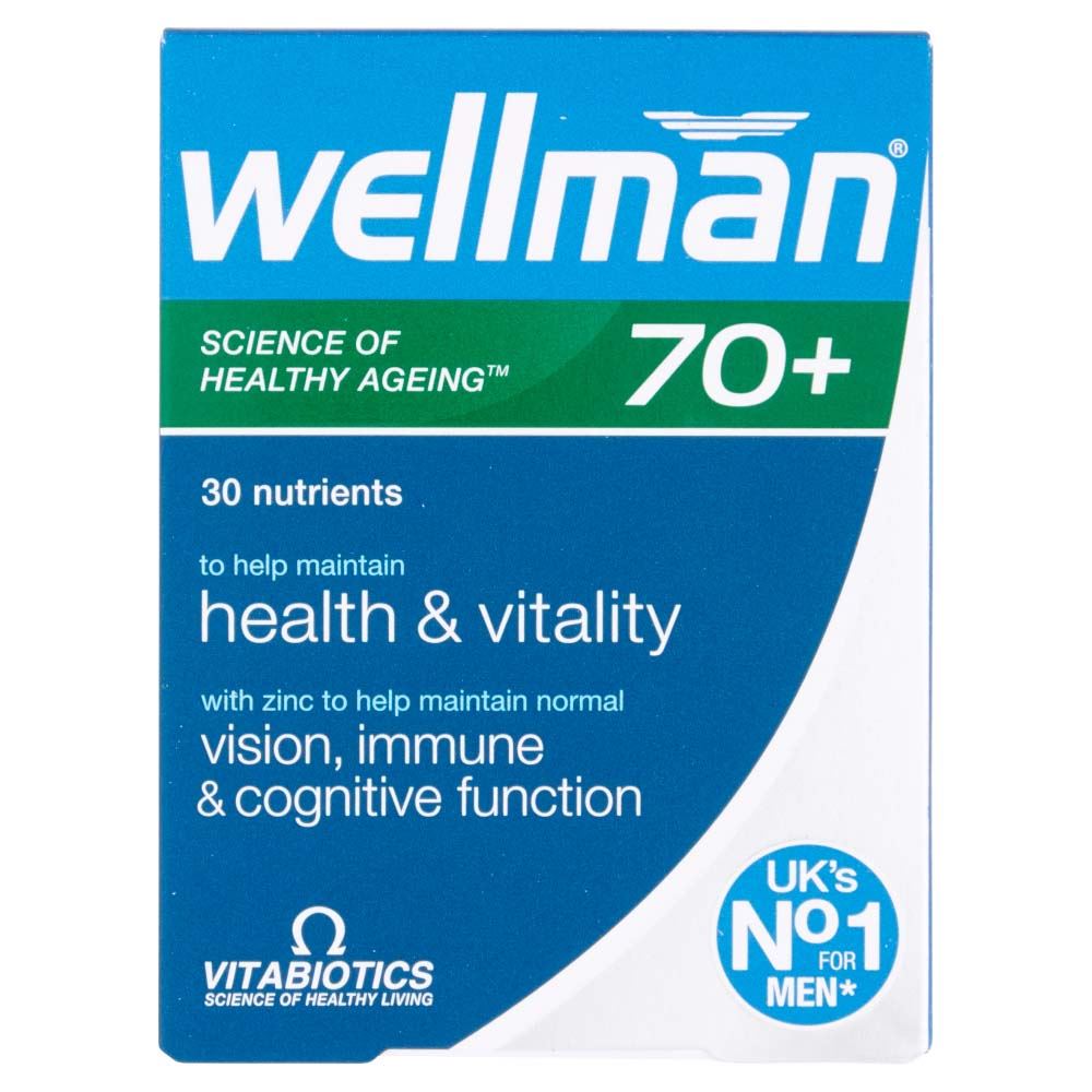 Vitabiotics Wellman 70+ - 30 Tablets