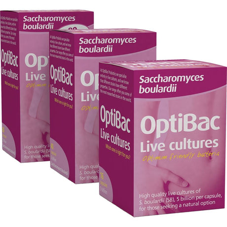 OptiBac Probiotics | Saccharomyces Boulardii | 16 - 80 Capsules