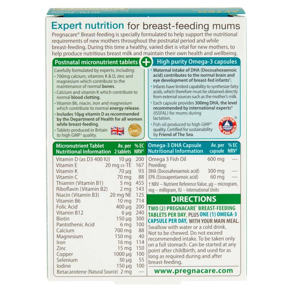 Vitabiotics Pregnacare Breast-Feeding - 56 Tablets + 28 Capsules