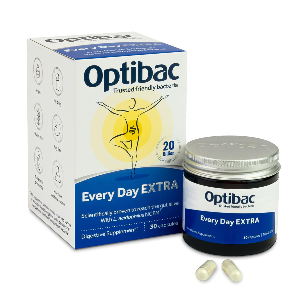 OptiBac Probiotics | For Every Day Extra Strength | 30 -90 Capsules