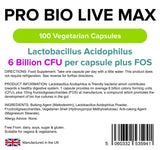 Lindens Pro Bio Live Max 6bn CFU - 100 Capsules