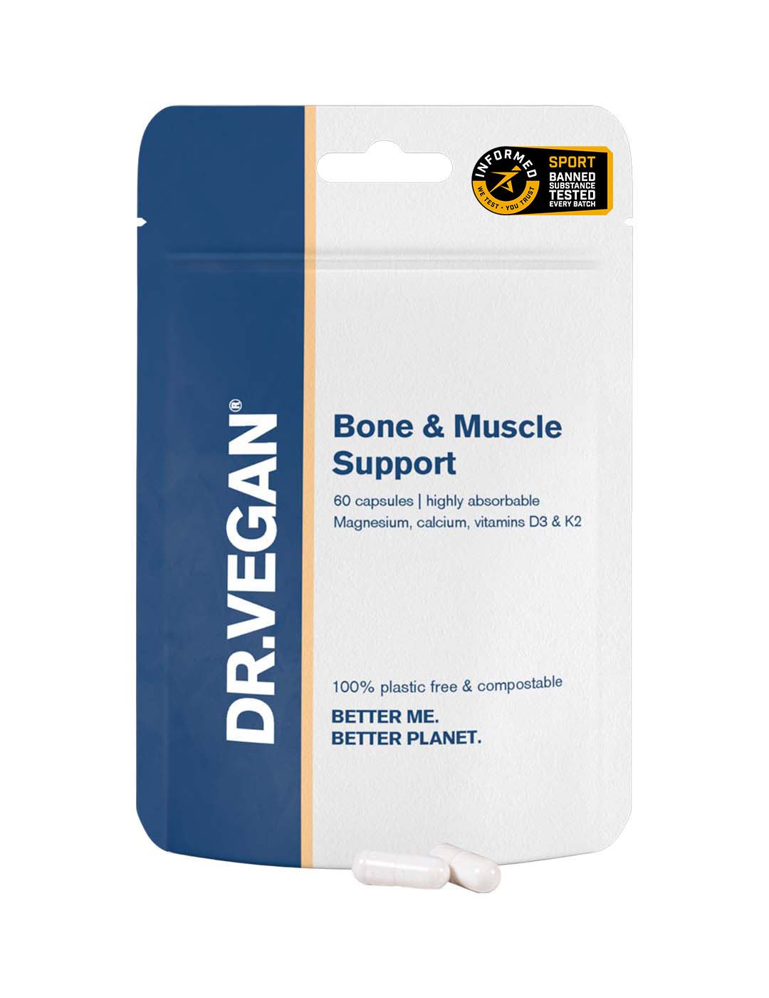 Dr. Vegan Bone & Muscle Support - 60 Capsules