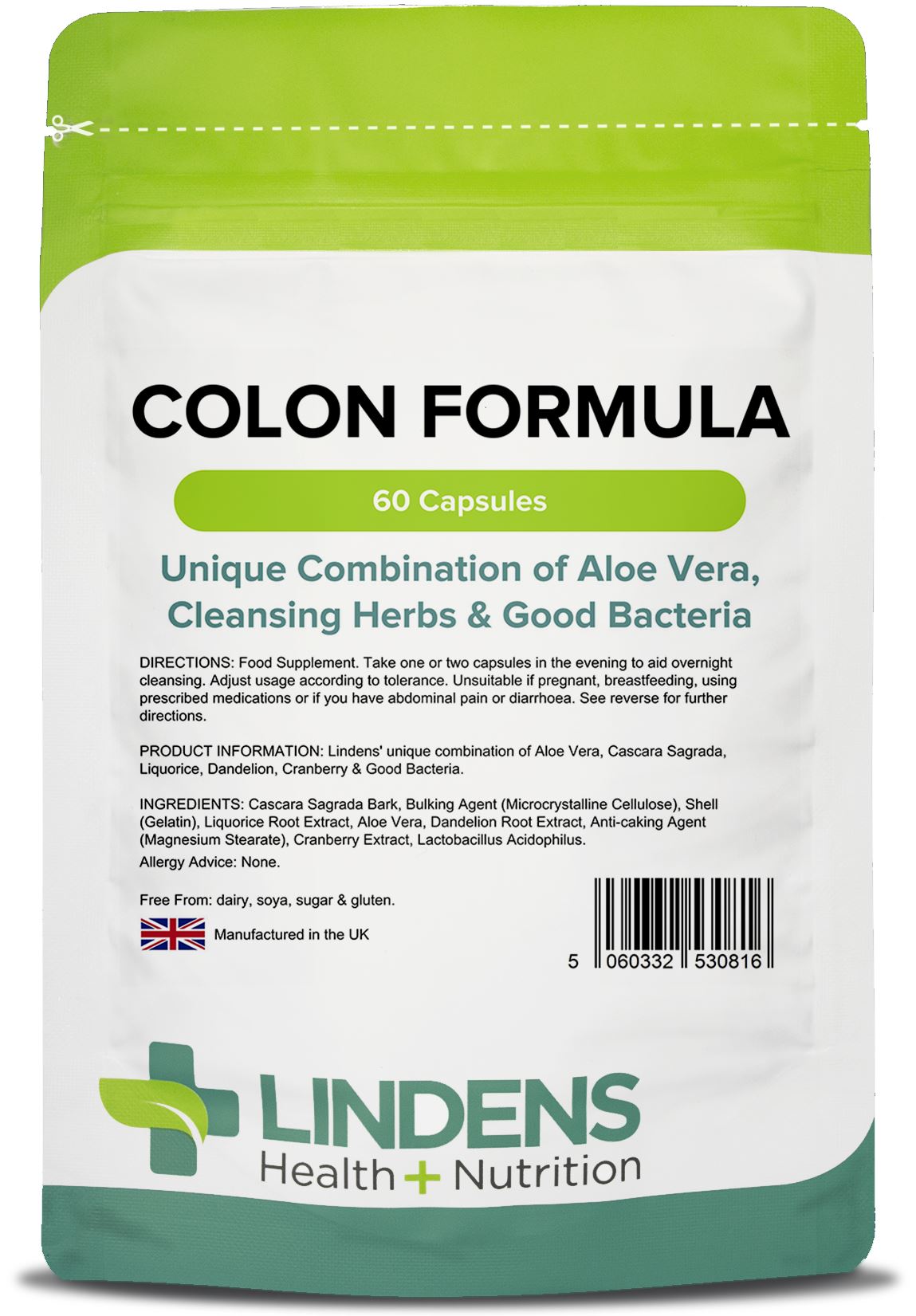 Lindens Colon Formula - 60 Capsules