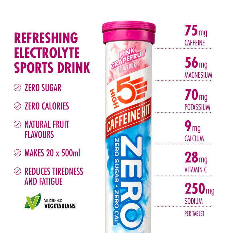 High 5 Zero Electrolyte Sports Hydration Drink - 20 Tablets- All Flavours - Pack of 8