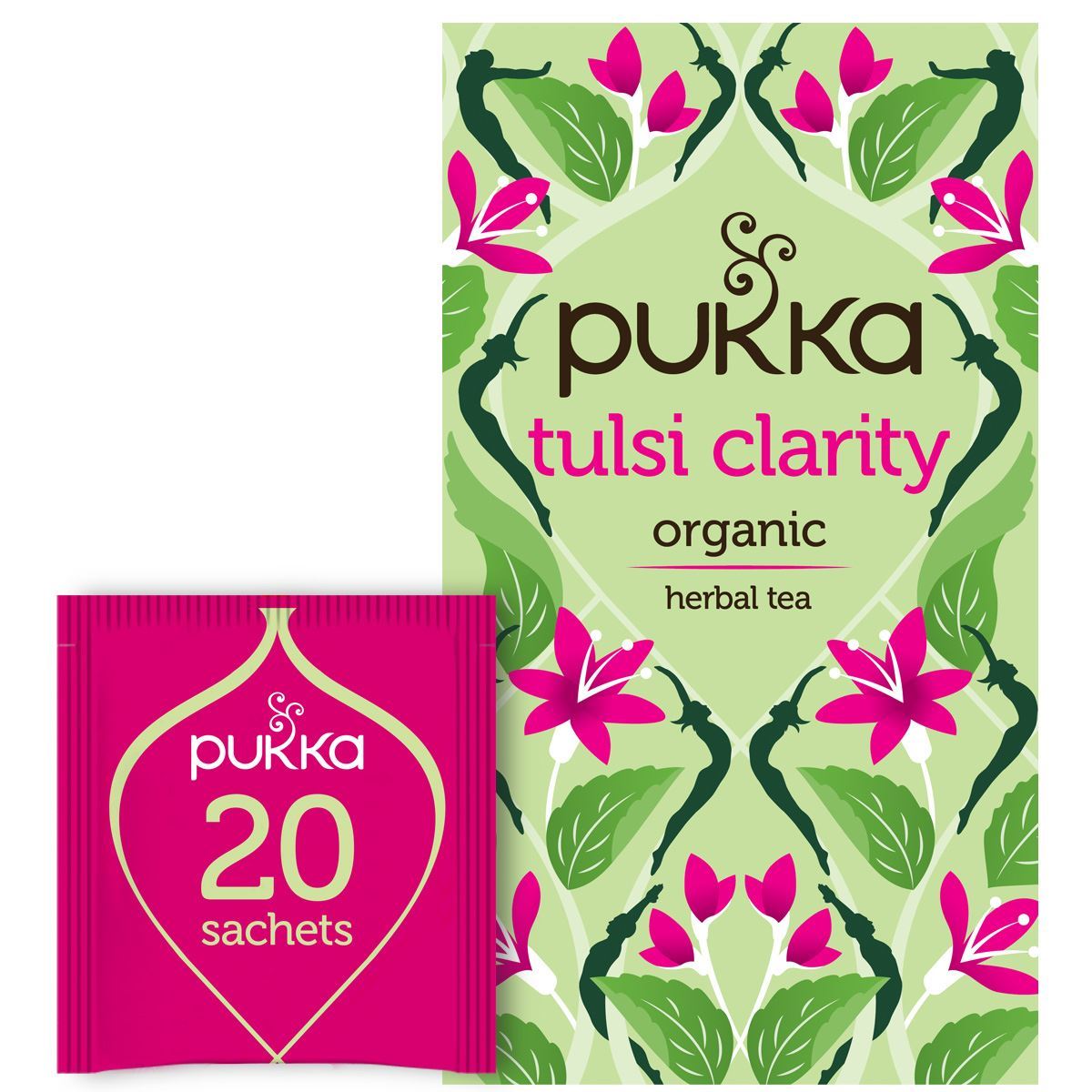 Pukka Herbal Organic Teas - Tulsi Clarity - Pack of 4