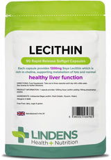 Lindens Lecithin 1200mg - 90 Capsules