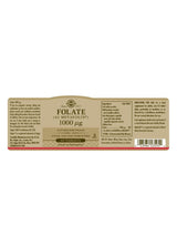 Solgar Folate (as Metafolin) 1000 µg - 60 Tablets