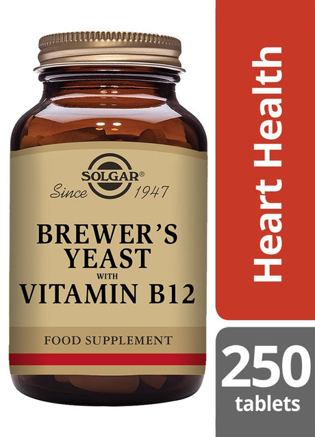 Solgar Brewer's Yeast with Vitamin B12 - 250 Tablets